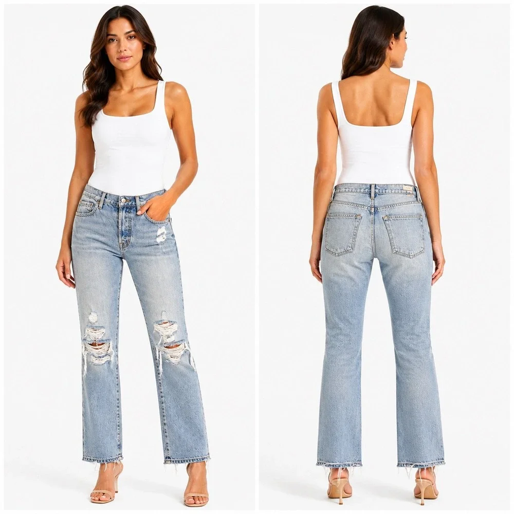 FRAME‎ Light Blue Le Original Zuma Bay Distressed Jeans Essential | Size 26